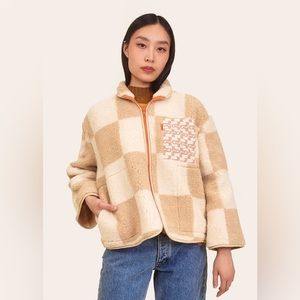 Grön Kulle Deadstock Fleece Zip-Up Jacket